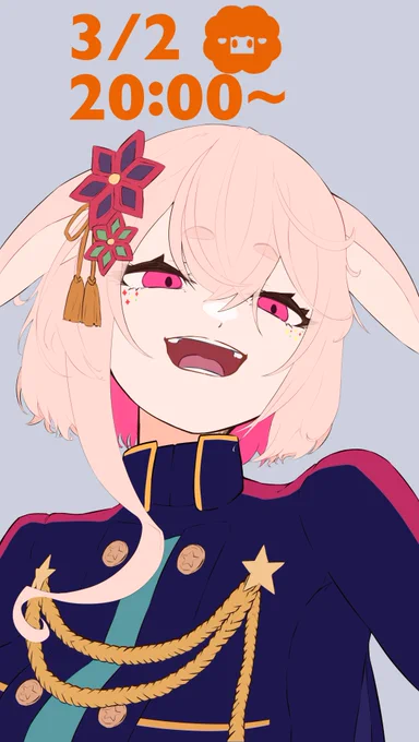今日のめめめちゃんの配信は20:00から!#もこ田めめめ #めめアート 