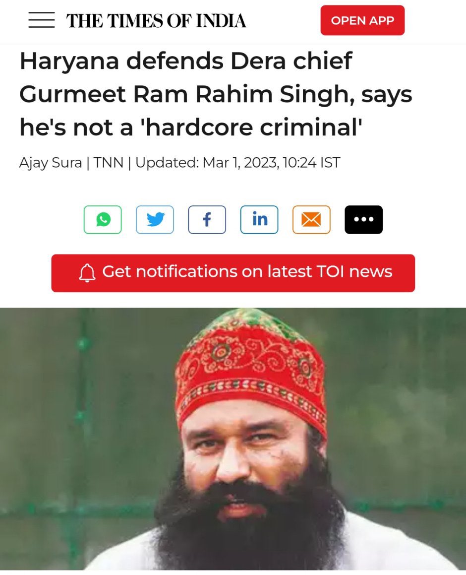 SirKazamJeevi's tweet photo. He was convicted for rape. As per BJP, rape is not a hardcore crime.

BJP se Beti Bachao, Amrit Kaal hai https://t.co/qsDRa5avcu