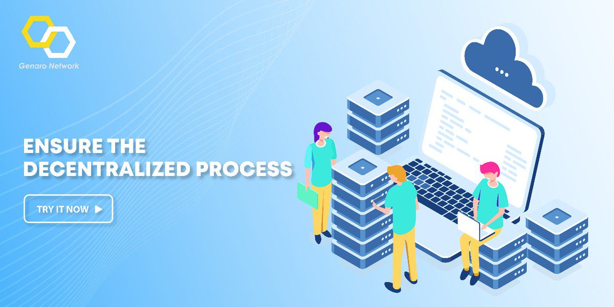 Make sure the decentralized procedure works. 

#Blockchain  #CloudStorage #Clouds #Storage #cloudsecurity #security #Cloudspace #space #Encrypt #Cryptos #CryptoMarket #cryptocurrency #GenaroNetwork #Genaro #Network #GNX