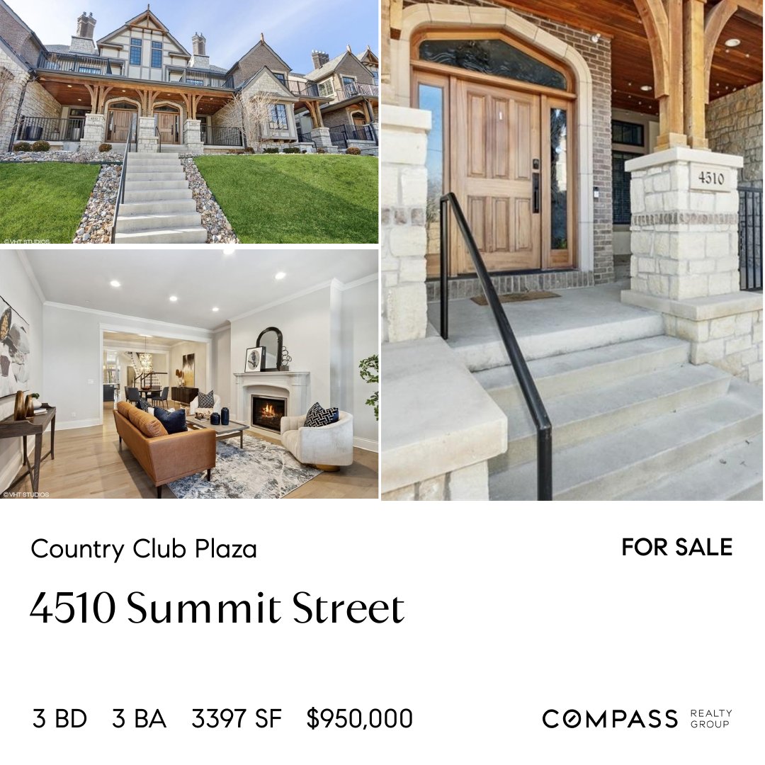 #kcrealestate #JustListed #AccessKC #compassrealty #luxurytownhomes