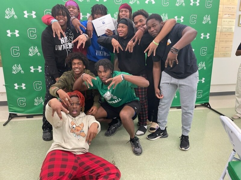 Congrats to Demba on his next step. We are proud <a href="/dembakante06/">Demba Kante</a> !! Great having staff and teammates today! <a href="/ECSUVikingFBall/">ECSUVikingFootball</a> you are getting another Imp and a great student-athlete. #Imps #BooksandBall #CIAA