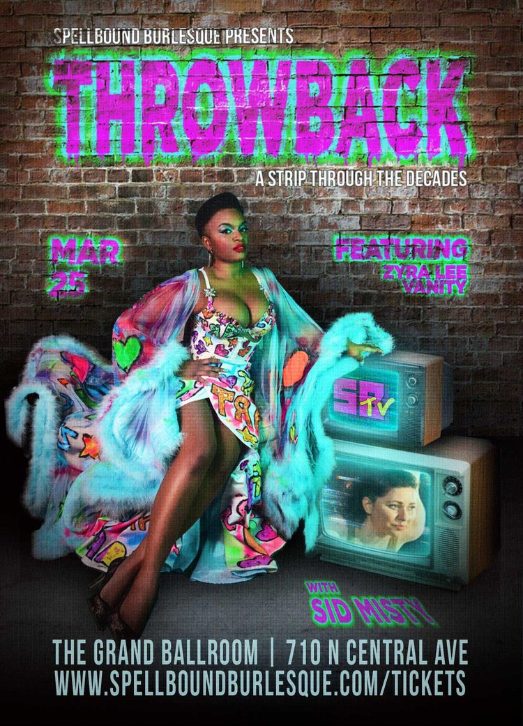 Hello March 🌸💐

Arizona!!! I’ll be in you later this month to headline <a href="/spellboundbrlsq/">Spellbound Burlesque</a> presents “Throwback: A Strip Through the Decades!”💜💚💜

We’re going to get Fresh 💝🌟🥳
Tickets on sale March 3rd!