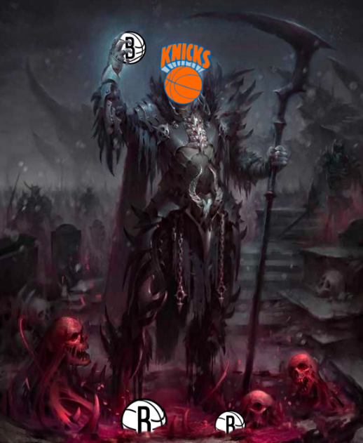 MrRecord's tweet photo. Nets got shredded. Knicks all day. 
#NewYorkForever #Knicks town 
#netsdaily #netsworld #nba https://t.co/GSRYZg8oDV