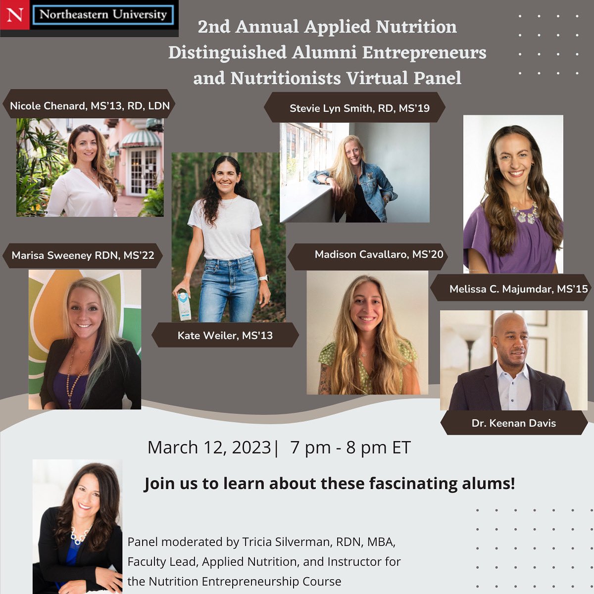 eatfitrun's tweet image. Interested in a career in nutrition? Join me and fellow #NortheasternCPS alum 👩‍🎓as we chat about career opportunities and experiences. Register here 👉 eventregistration.northeastern.edu/event/9e6221f4… #rd2be #registereddietitian