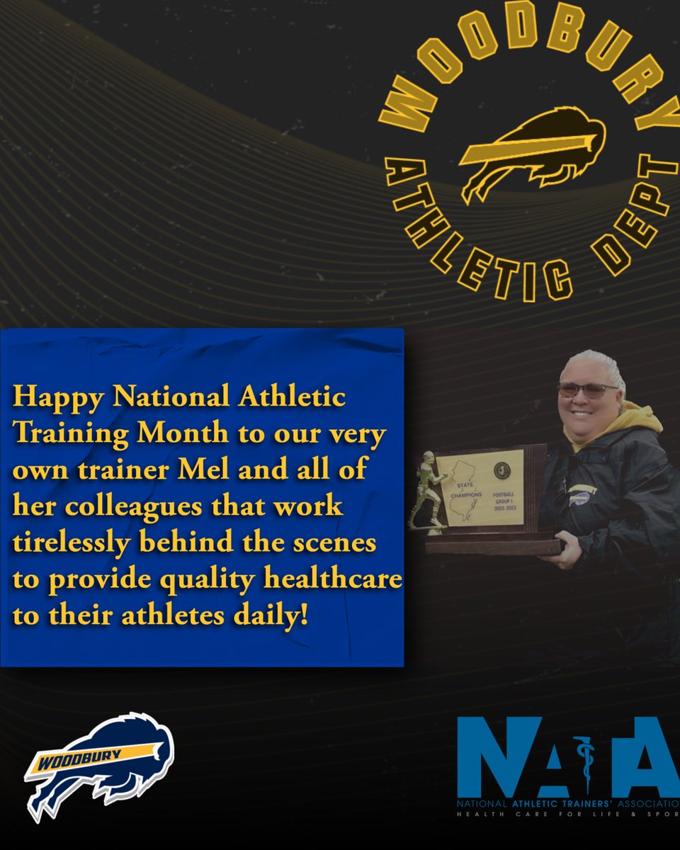 Happy National Athletic Training Month to our very own trainer Mel and all of her colleagues that work tirelessly behind the scenes to provide quality healthcare to their athletes daily!