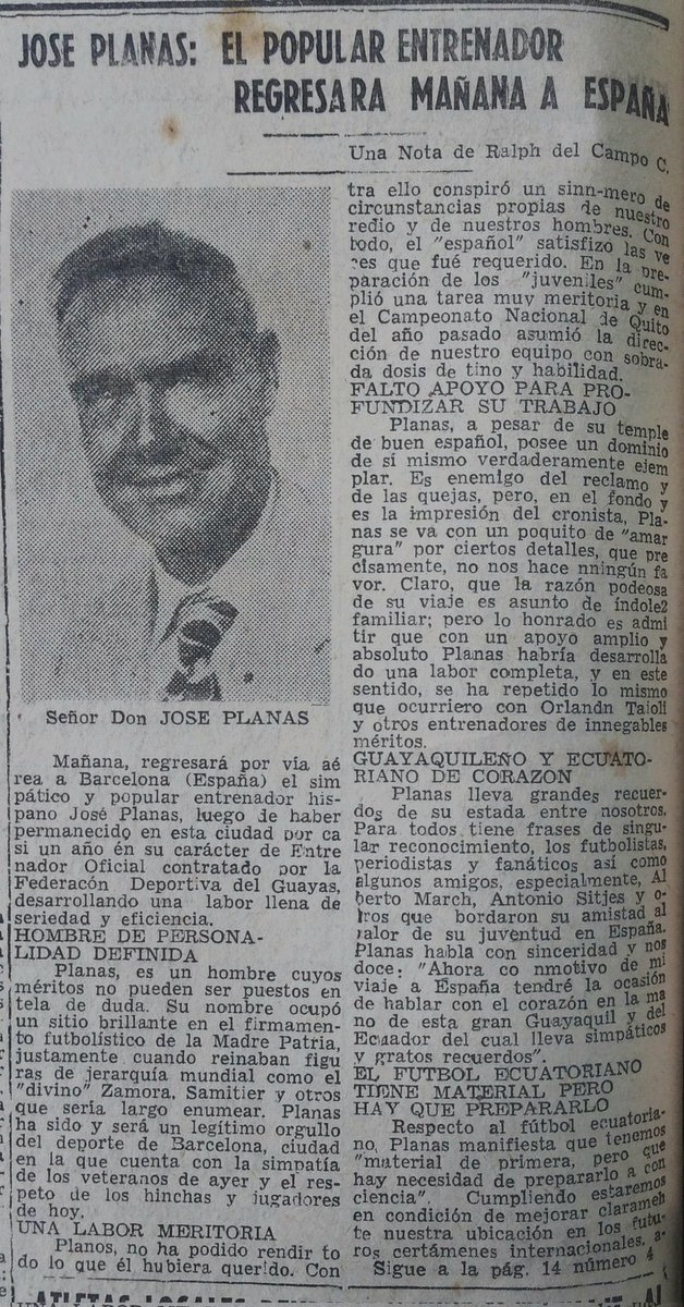 Antonio Ubilla on Twitter "El español José Planas, director técnico de