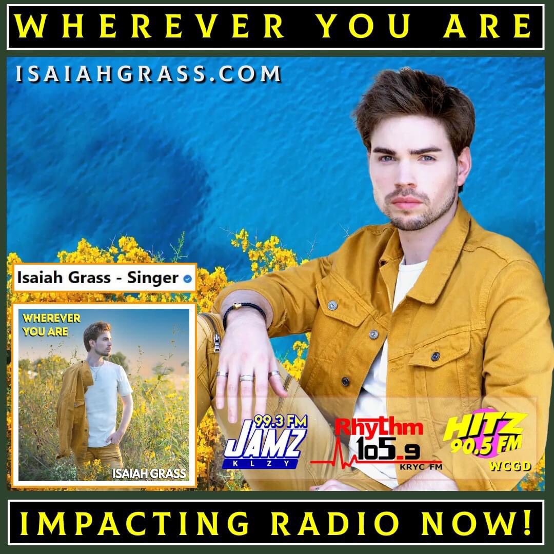 I’m excited to share my music is on Top 40 Radio! You’ll hear my song “Wherever You Are.” I wrote this about dealing w/ hardships in life. 

Did you hear my song? ❤️

Listen: ffm.to/whereveryouare
Read: conta.cc/3IJImMg

#IsaiahGrass #radio #AmericanIdol