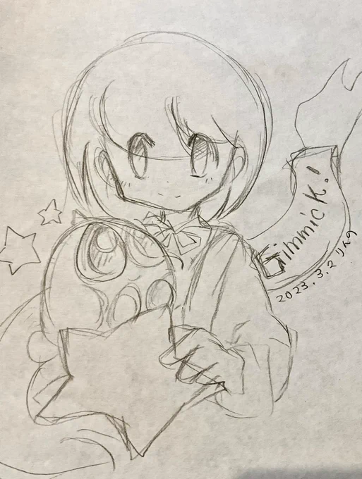 お絵描きの合間の息抜きらくがき
ギミック!も楽しみだ〜! 