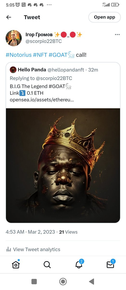 scorpio22BTC's tweet image. My plans for today:

#Notorius B.I.G.

#Web3 #NFT #LFG GOAT