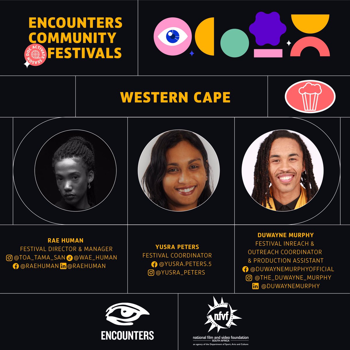 EncountersDoc's tweet image. A warm welcome to Rae and team to the first edition of the Encounters Community Festivals: Doc Activate Season 2023.

#pesp3
#encounterscommunityfestivals
#communityfestivals
#nfvf
#docactivateseason