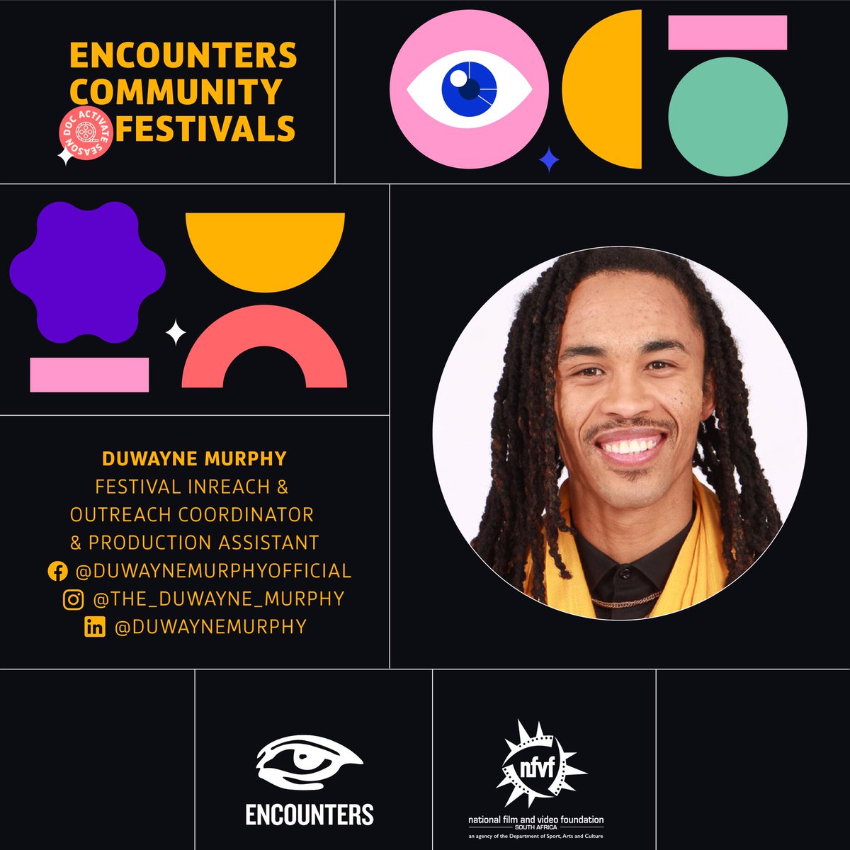 EncountersDoc's tweet image. A warm welcome to Rae and team to the first edition of the Encounters Community Festivals: Doc Activate Season 2023.

#pesp3
#encounterscommunityfestivals
#communityfestivals
#nfvf
#docactivateseason