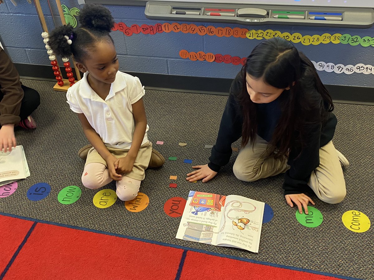 mrs_santore's tweet image. Read Across America week has been so exciting! Our 3rd grade squad buddies joined us for some buddy reading 📚🥰 #SpaghtIsGreat #KinderCrew