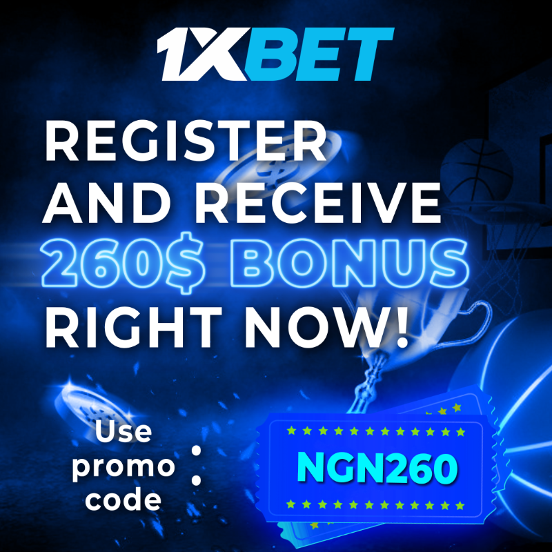 1xBet_Eng's tweet photo. 1XBET is the best place for sports betting in Nigeria! Sign up now and get the biggest first deposit bonus in Nigeria of up to $260 using our promo code. Use it to increase the size of your first deposit by 100% and place bets without restrictions on withdrawals.
