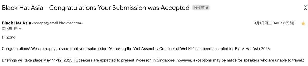 Thrilled to share that our submission has been accepted for the BlackHat Asia! Huge thanks to the collaborators for their invaluable contributions. #BHASIA  <a href="/BlackHatEvents/">Black Hat</a>