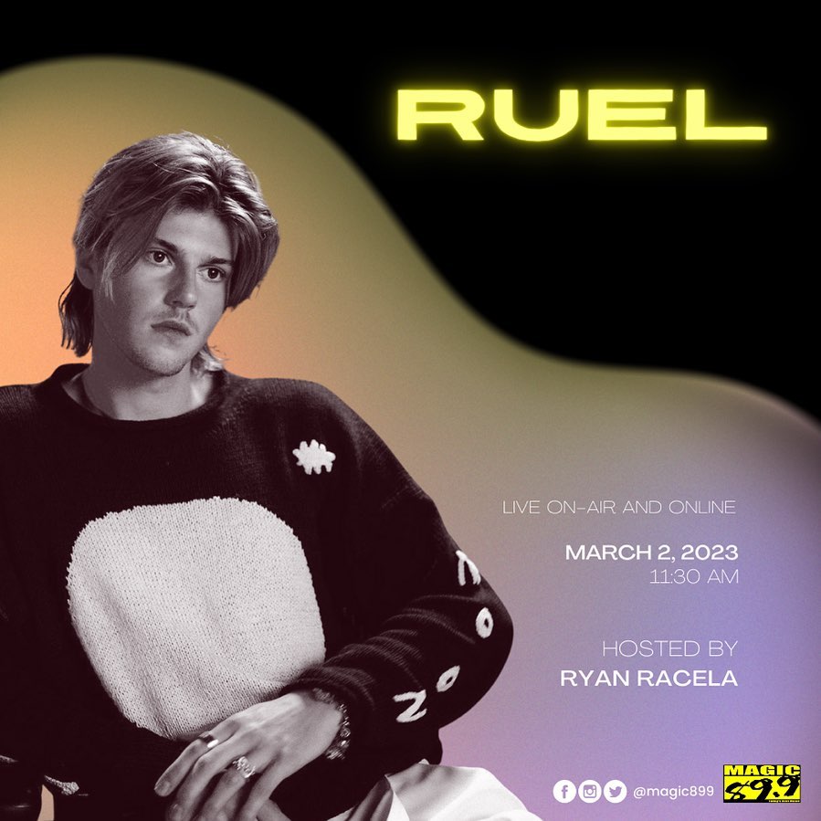 [INSTAGRAM] March 02, 2023

Coming up straight from the land down under, we caught up with Aussie sensation @oneruel to learn what's he's been up to, and to lesrn more about the man behind the music, with our very own @_ryanracela, here on Magic 89.9! 💖

@magic899 via Instagram