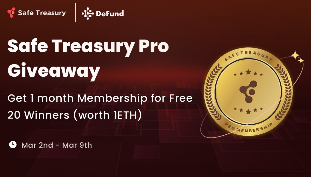 Safe Treasury 🏦 | Web3 Financial Infra tweet media