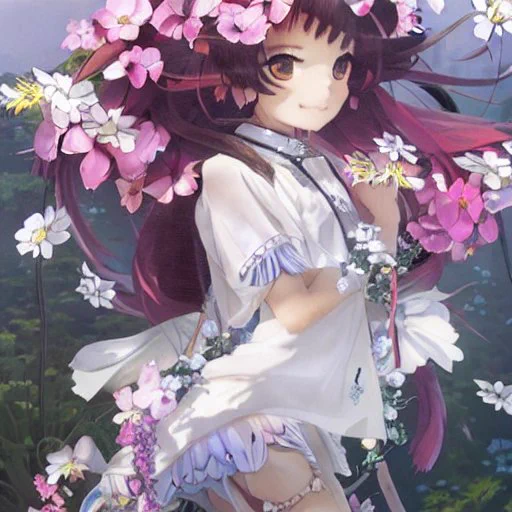 ちょっと実験的にアニメ寄りの画像を生成してみたりして…Generated by Stable Diffusion 