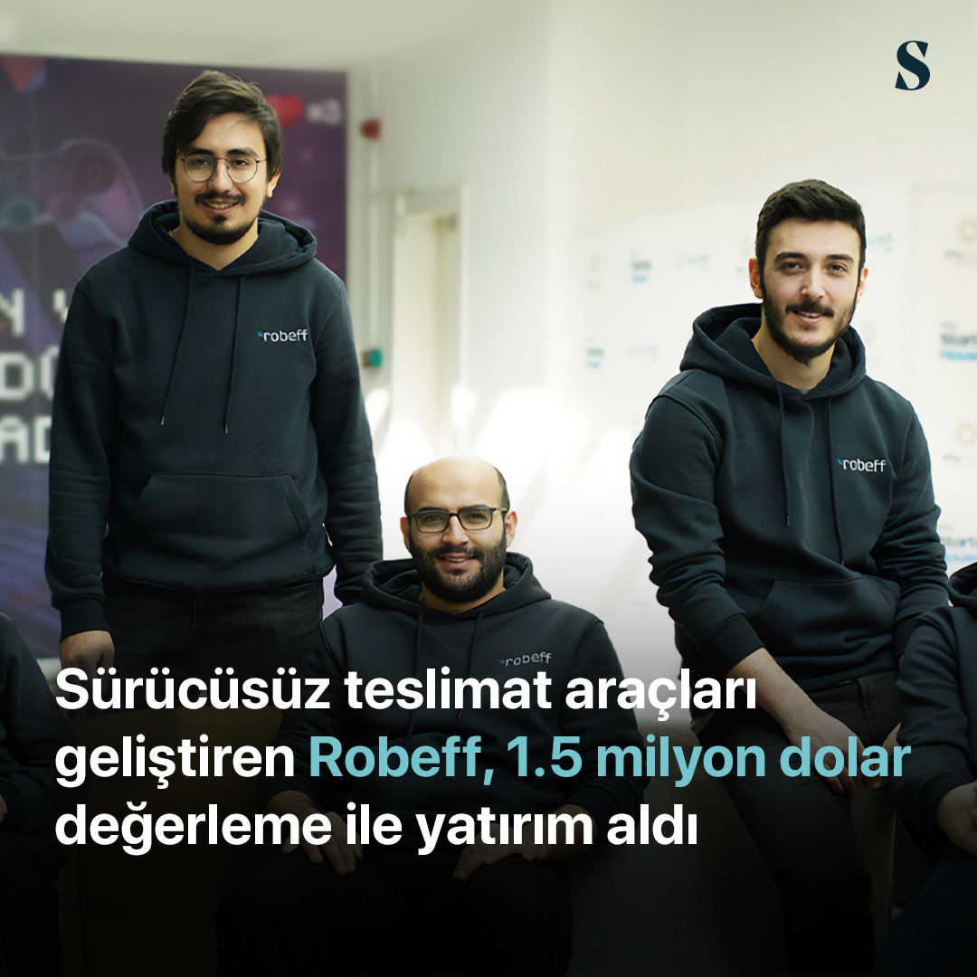 Swipeline_tr's tweet photo. Büyük ölçekli, elektrikli ve sürücüsüz teslimat araçları geliştiren @robefftech, Yıldız Tekno GSYO ve Adventures GSYF’den 1.5 milyon dolar değerleme ile tohum yatırım aldı. Yerli girişim son olarak kuruluş aşamasında Leo Drive’dan tohum öncesi yatırım almıştı. https://t.co/dO6mwy6AtT