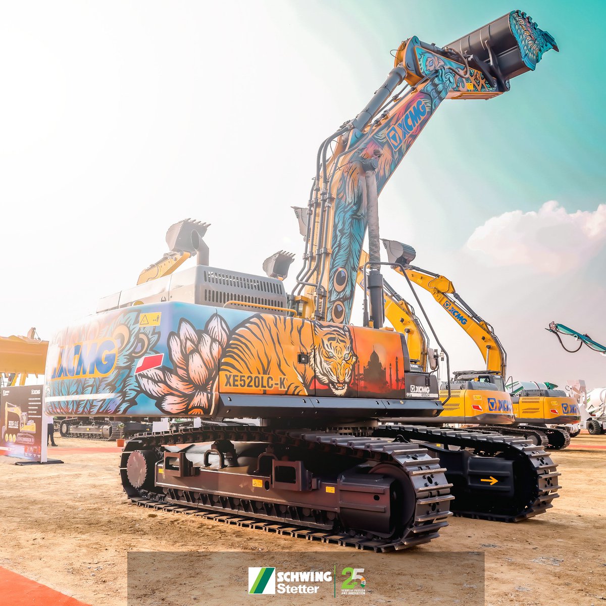 SchwingIndia's tweet image. Our SCHWING - XCMG #Excavator XE520C is turning heads with its unique graffiti art design, making it a standout attraction at the #Technovation2023 . Snap a picture with this photogenic machine and don&apos;t forget to tag us!
.
#SCHWINGStetter #XCMG