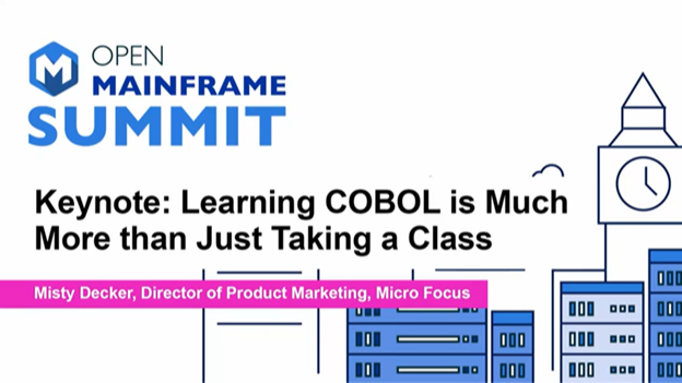 EWeyhrauch_MF's tweet image. Immerse yourself in contemporary #COBOL’s credentials. In this keynote from #OpenMainframeSummit, @MicroFocusCMDS’s @MistyMVD explains how learning COBOL is much more than just taking a class. Watch today:  #MyCompany bit.ly/3IPpCeC