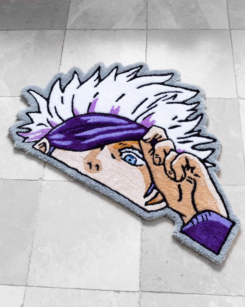 TuftOFF's tweet image. GOJO!!!!!! Came out super nice what do you guys think?!?! 

#customrug #tuft  #tufting #gojo #satorugojo #JujutsuKaisen