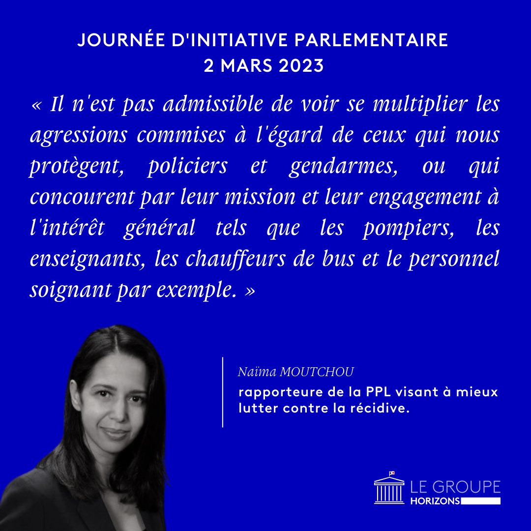 DeputesHorizons's tweet photo. #DirectAN | Notre « niche » parlementaire commence avec l’examen de la PPL de @NaimaMoutchou visant a mieux lutter contre la #récidive. Pour suivre les débats en direct : https://t.co/HdvoVYIMmL
#PPLHorizons #nicheparlementaire #HOR https://t.co/MdLTdvxWqX