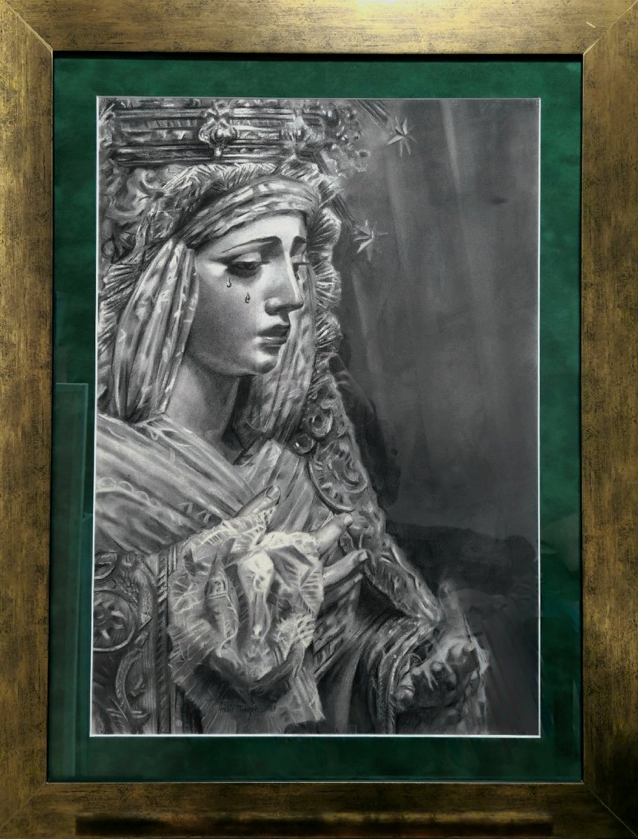artistatorrejon's tweet photo. Cartel de la Semana Santa 2023 de la @TCPasoaNivel 

Como protagonista la Esperanza de la @Hdad_Trinidad realizada a cabroncillo sobre papel Fabriano 50 x 70 cm. https://t.co/5CIWwXUYuz