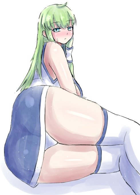 早苗さんのおしりラクガキ 