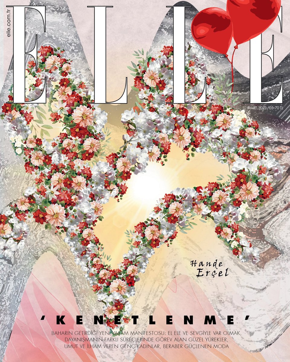 ELLETurkey's tweet photo. “Ortak hafızamızdan hiç silinmeyecek sarsıcı bir felaketin ardından darmadağın ve gelgitli duygularla hazırladık Mart sayımızı.

‘KENETLENME’ özel sayısı ilan ettiğimiz bu özel sayı için kapağımızı #HandeErçel tasarladı. 

#ELLE #ELLEMart #Nocturne #Kenetleniyoruz https://t.co/cAo2OMnphF