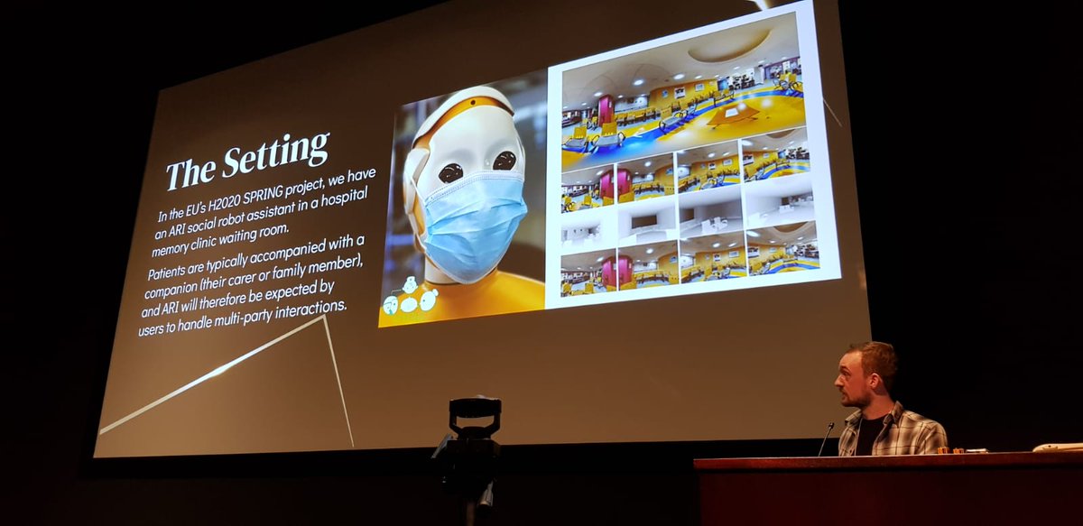 Angus Addlesee (@addlesee_ai) on Twitter photo Last week I got to present our paper "Data Collection for Multi-party Task-based Dialogue in Social Robotics" at #IWSDS2022 in LA
In this paper, we present a framework to collect data for multi-party goal tracking and DST
Collection is ongoing for <a href="/SpringH2020/">Spring H2020</a> with <a href="/oliverlemon/">Oliver Lemon</a> Last week I got to present our paper "Data Collection for Multi-party Task-based Dialogue in Social Robotics" at #IWSDS2022 in LA
In this paper, we present a framework to collect data for multi-party goal tracking and DST
Collection is ongoing for <a href="/SpringH2020/">Spring H2020</a> with <a href="/oliverlemon/">Oliver Lemon</a>