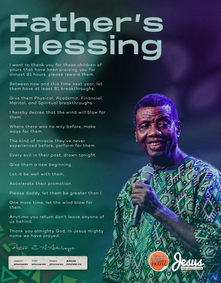 81 HOURS MARATHON MESSIAH'S PRAISE 2023 _DAY 4. 

#81Hours
#MMPraise
#eaa81
#DoveTv
#DoveTelevision
#JNAAN 
#JesusNameAboveAllNames