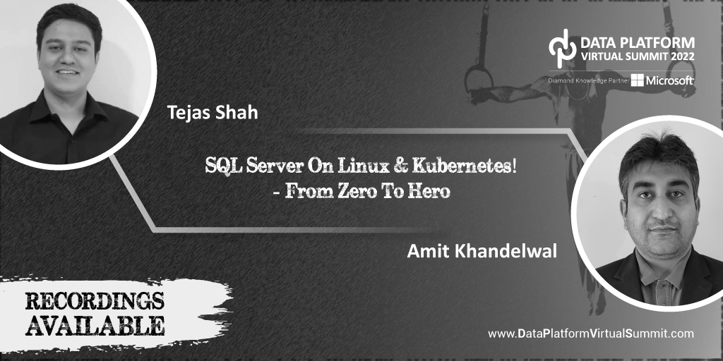 #DataPlatformSummit 2022 Recorded Session: SQL Server on Linux & Kubernetes! – From Zero to Hero by @mr_tejs and @amvin87
youtu.be/dklgHAIQKzA

Free DPS Content: bit.ly/dps_free_conte…

Pre-Con Recordings: bit.ly/peoplewareindia

RT

#SQLServer #Linux