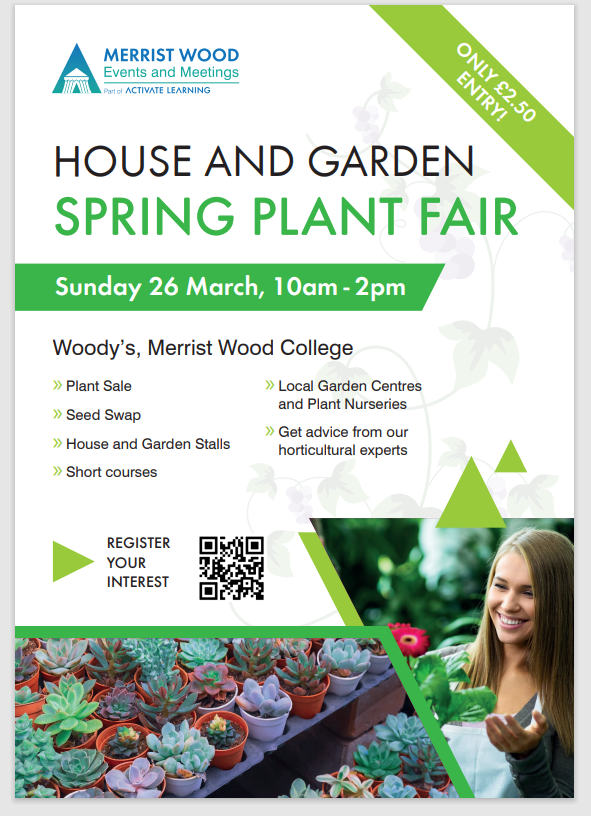 🌱HOUSE AND GARDEN SPRING FAIR ALERT🚨🌱 If you would like to come and learn more about your own plants and maybe do a seed swap or want to buy some lovely spring plants for your home or someone else, then this is the place to come ! 🌱 Saturday 26th March 🌱10am-2pm 🌱Book now!