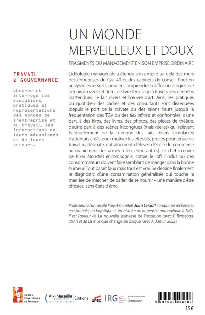 Master_IAE_Eogn's tweet photo. Comprendre les ressorts de la #domination managériale : un parcours à travers l'#histoire de la #gestion, sa conceptualisation, son enseignement, sa diffusion mondialisée…
🤔 Au cœur de cet essai : l'attraction-répulsion que suscite l'efficacité du #management 
🧵 1/3 https://t.co/EJweJ4UGMZ