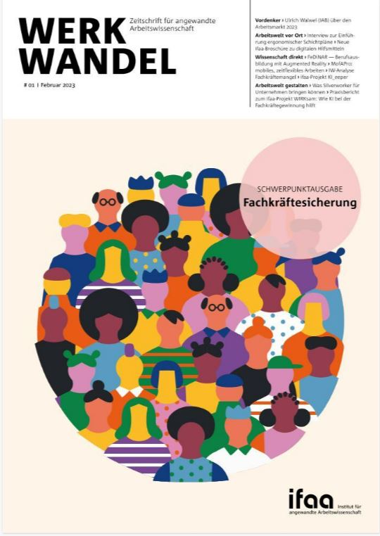 In der Ausgabe 02/23 von #Werkwandel, dem Fachmagazin des @ifaa_online,  geht es um die  Fachkräftesicherung in 🇩🇪. Dazu geben auch unsere <a href="/KOFA_de/">KOFA</a> -Leiter <a href="/SibylleStippler/">Sibylle Stippler</a> &amp; <a href="/DKW_follow/">Dirk Werner</a> im Artikel "Herausforderung #Fachkräftemangel" wertvolle Impulse.👉bit.ly/3J5tWYg
