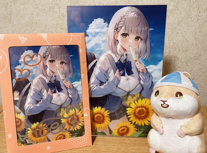 ノエル団長のグッズ届いた!団員さん可愛すぎるしアクリルパネルめっちゃいい! 