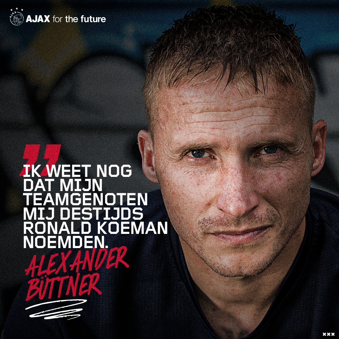 AFCAjax's tweet photo. 'Zonder mijn vader had ik niet bij Ajax kunnen spelen.'
#TeamVanToen - Alexander Büttner 🔙
#graaja