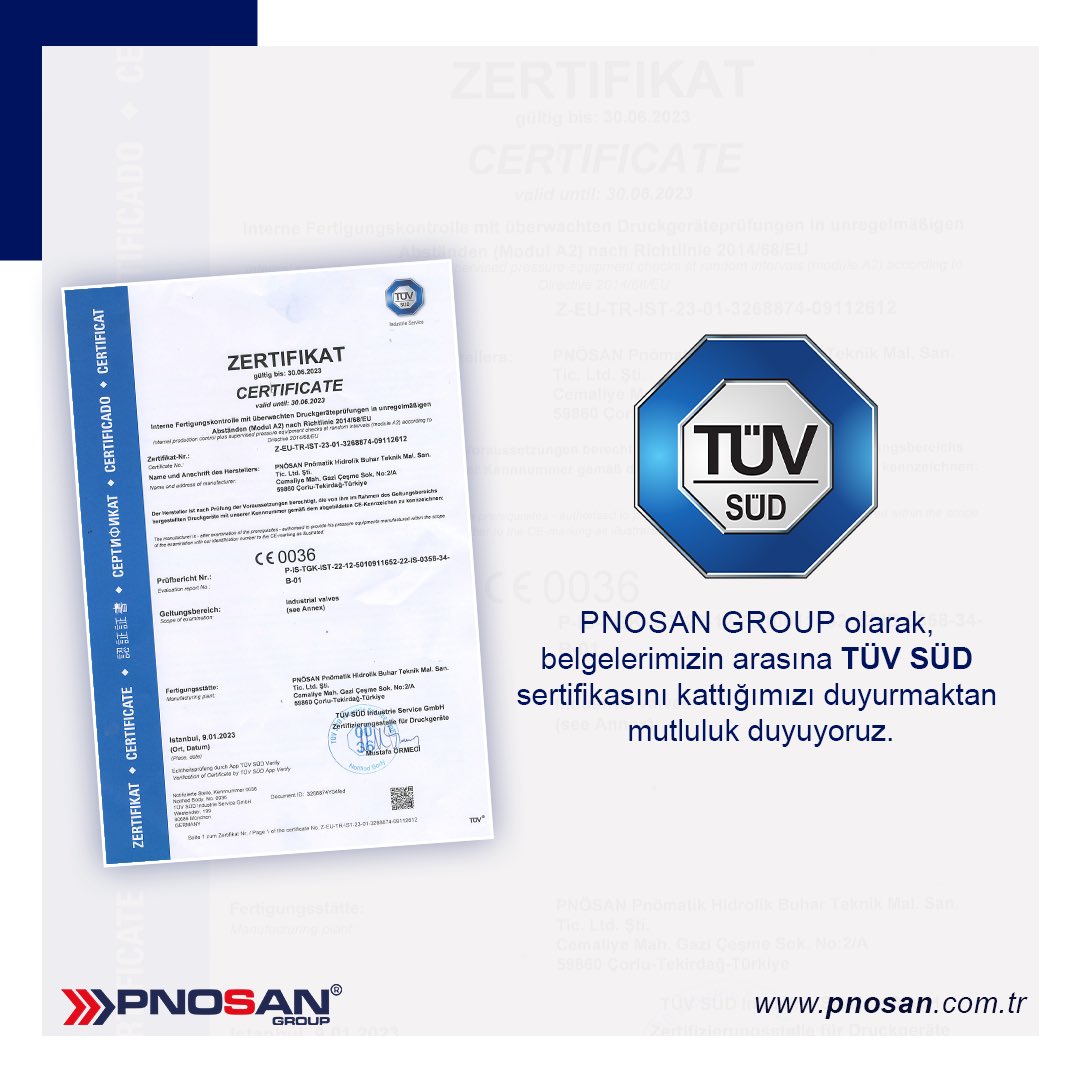 pnosann's tweet photo. Üretime katma değer katmaya devam ediyoruz!
We proceed value-added to production!
#pnosangroup #nordsteam #madebypnosan #tüvsüd #üretimdeverimlilik https://t.co/t3zOJgjuuR