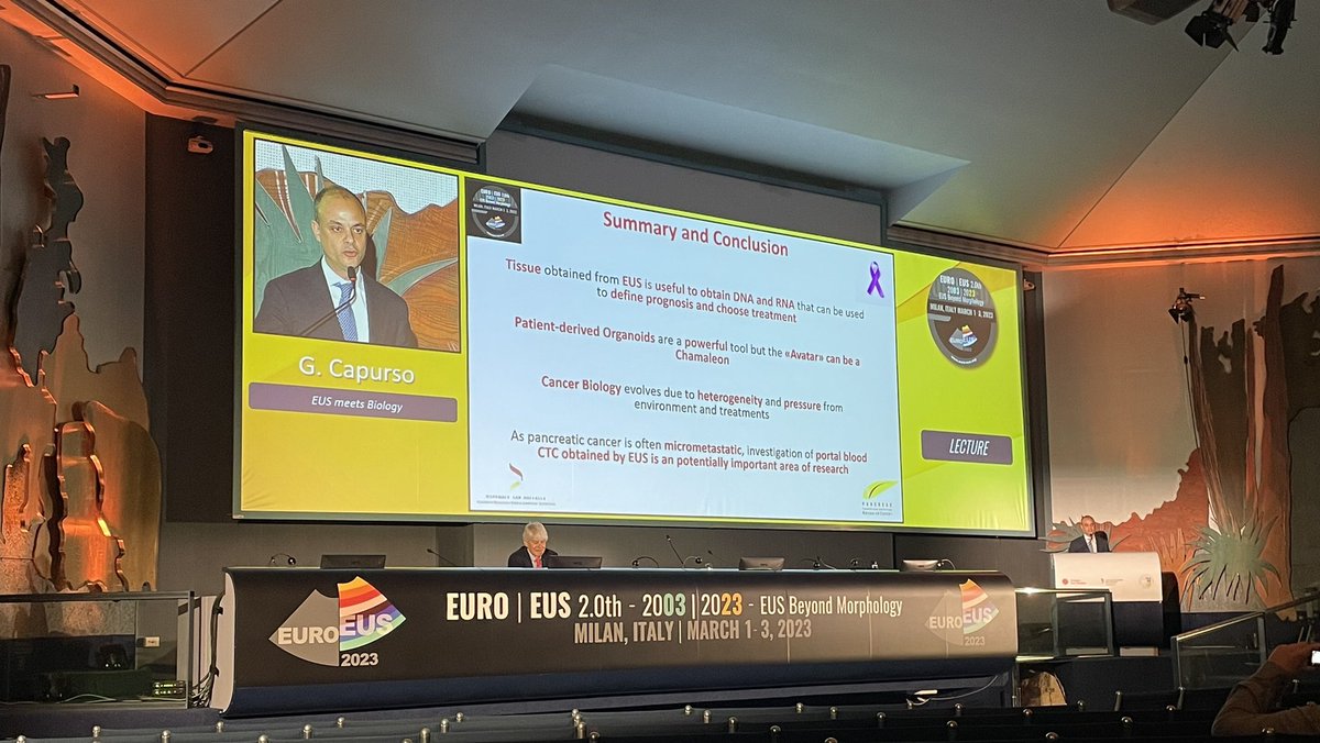 What a great way to start the day! Wonderful lecture of prof @lelecapurso 
Next generation #EUS 
#euroeus2023 
#stayconnected🔥