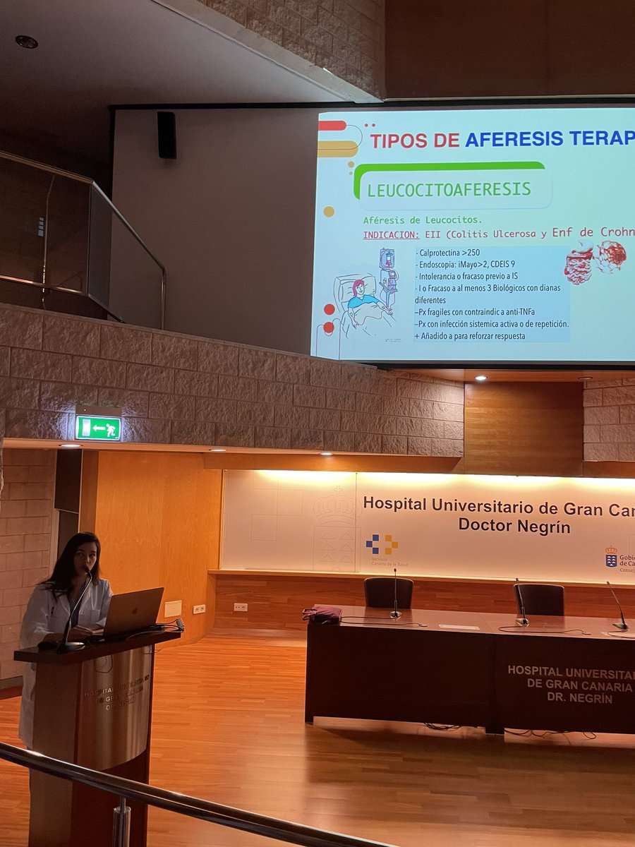 Excelente sesión general de nuestro hospital por nuestra R2 de #Nefrología Dra. Yuliana Daruiz <a href="/YulianaDaruiz/">Yuliana Daruiz</a> sobre #Aferesis terapéutica. #docencia #formacioncontinuada