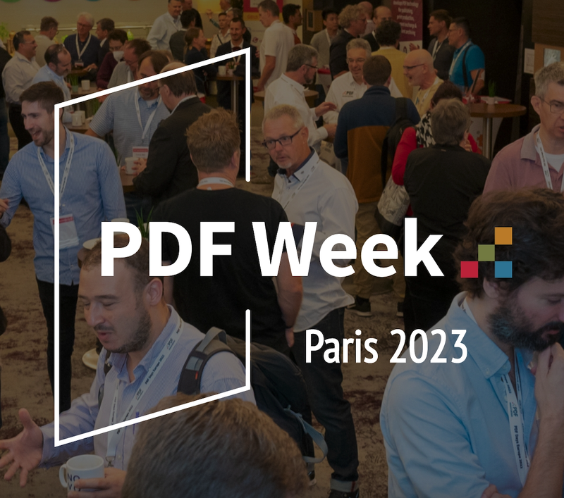 PDFAssociation's tweet photo. The first #PDFweek in Paris May 2-5 includes in-person technical, liaison and ISO working group meetings. Non-members are also welcome to attend!

https://t.co/vBHOqDE2VO https://t.co/C7kl6k8kaY