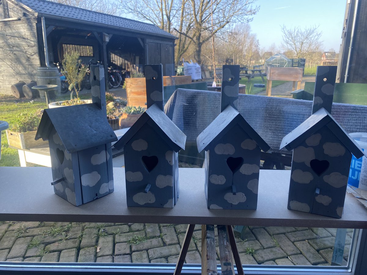 Project vogelhuisjes is af ☁️