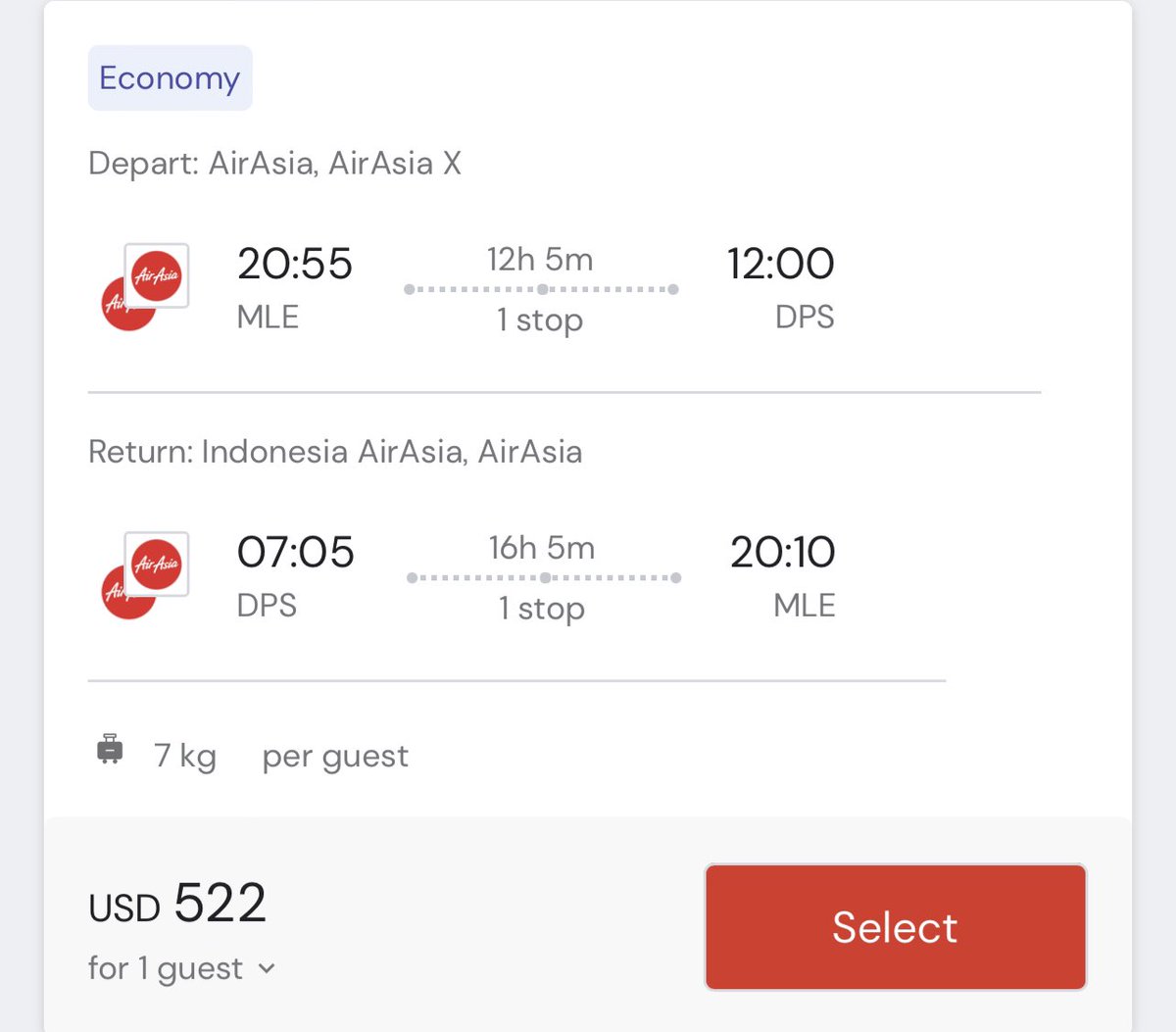 rannamaari's tweet photo. @aisee68 @Mausoom_Maus @boating_mv @gammaldives @MadhilSaleem @kaaniablo @Jangaleesoru Local Tourism Promote kuran balaa iru Raajjeyge Domestic Airfare maa Agu bodu; Air Asia ga Malé in Furaigen Bali Ah Return Fare ves Maa Agu Heyo Koh Addu Huvadhoo ah vure; Mee Bodu Varu. https://t.co/TfMmEft3Hn