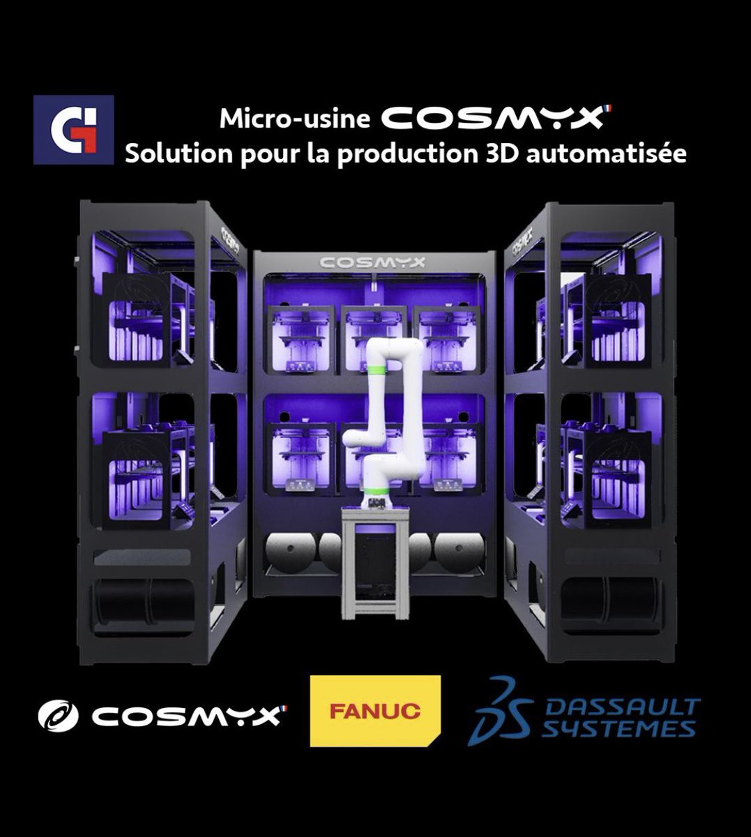Salon_GI's tweet image. Une révolution se prépare sur #GILYON23. Venez découvrir la micro-usine de @cosmyx3d ! #industrie #FabricationAdditive #3D #imprimante3D 🧐💪