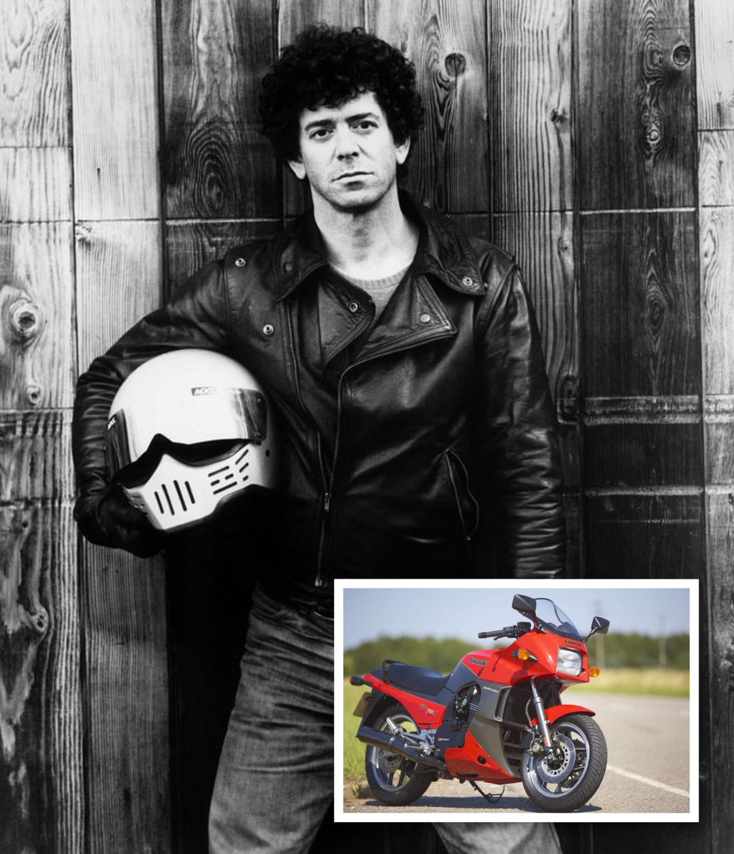 Remembering Lou Reed, one of the most influential musicians of our generation, 2 March 1942 – 27 October 2013. 

📷 Around 1984, Lou bought his prized Kawasaki GPZ900R, and even sang about it on ‘New Sensations’ (RCA/Hulton Archive).

#ProtoPunk #Punk @NewWaveAndPunk