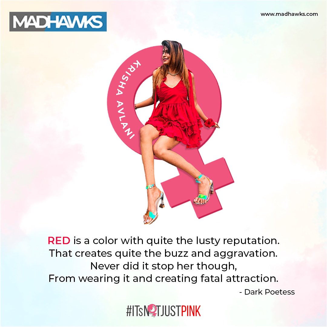 Madhawks_'s tweet photo. In Frame: Krisha Avlani✨
Every woman has her own color, her own aura and we think that every colour is important on its own.
Let's celebrate her for who she is!
Shine On Girl!
#ItsNotJustPink
#women #womensday #womensdaycampaign #womenempowerment #womenpower #holicampaign https://t.co/IgI7YHw9Q2