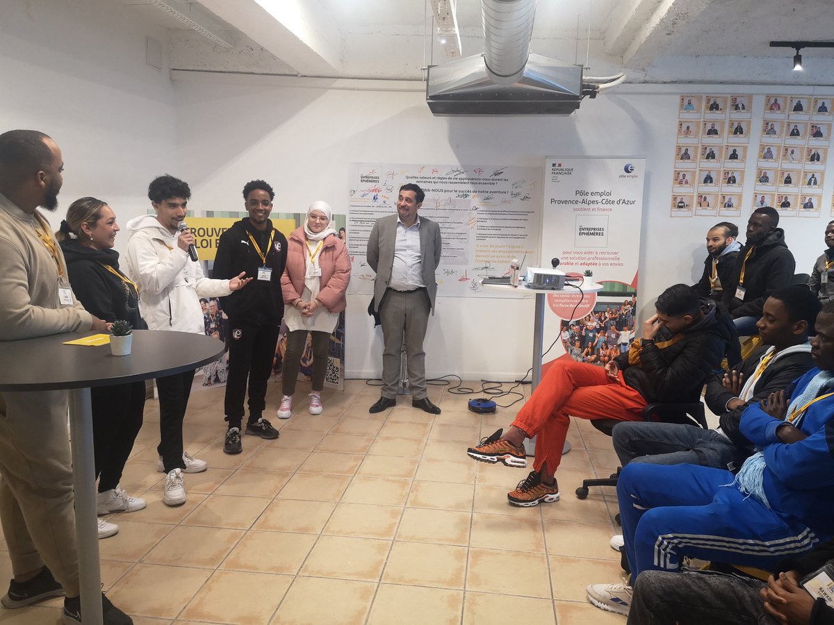 Lancement de la 1ère Entreprise Ephémère « Solutions » #AvecPôleEmploi et <a href="/groupe_NGE/">NGE</a>. Un dispositif inédit qui permet à 55 demandeurs d’emploi de découvrir les métiers du #BTP, se former et pour les volontaires de signer un contrat au sein du <a href="/groupe_NGE/">NGE</a> pole-emploi.org/regions/proven…