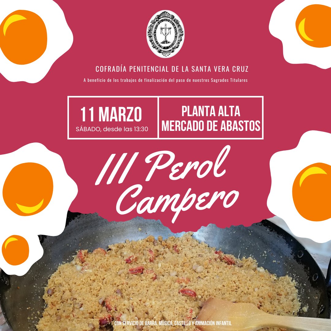 veracruzmontill's tweet photo. #PEROLCAMPERO | Si te perdiste nuestro concurso de paellas, tienes una nueva cita gastronómica. El III Perol campero está a la vuelta de la esquina. Ven a disfrutar de las tradicionales migas con chorizo y huevo.
#YoSoydelaVeraCruz #VeraCruzdeMontilla https://t.co/nfaFLEYNqR