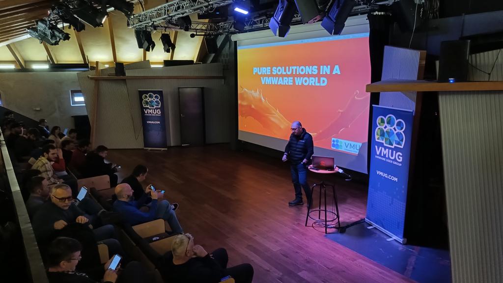 Up next is <a href="/CristiStan19/">Cristi Stan</a> and Purestorage goodies! <a href="/VMUGRO/">VMUG Romania</a> <a href="/ravatheodor/">Razvan Ionescu</a>