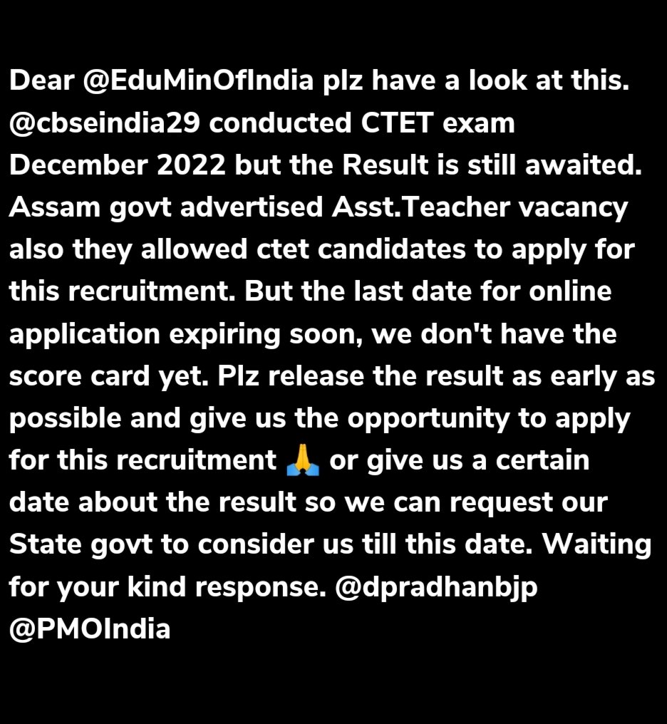 burhan_lxr's tweet photo. We are requesting to look at this matter but still we didn't got any response. Please have a look 🙏
#ctetresult #Release_CTET_Result @cbseindia29 @dpradhanbjp @EduMinOfIndia @PMOIndia https://t.co/QzqBgxobQV